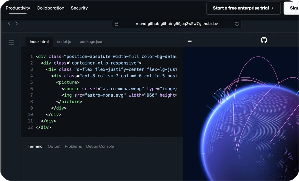 Strategic software development support UI
