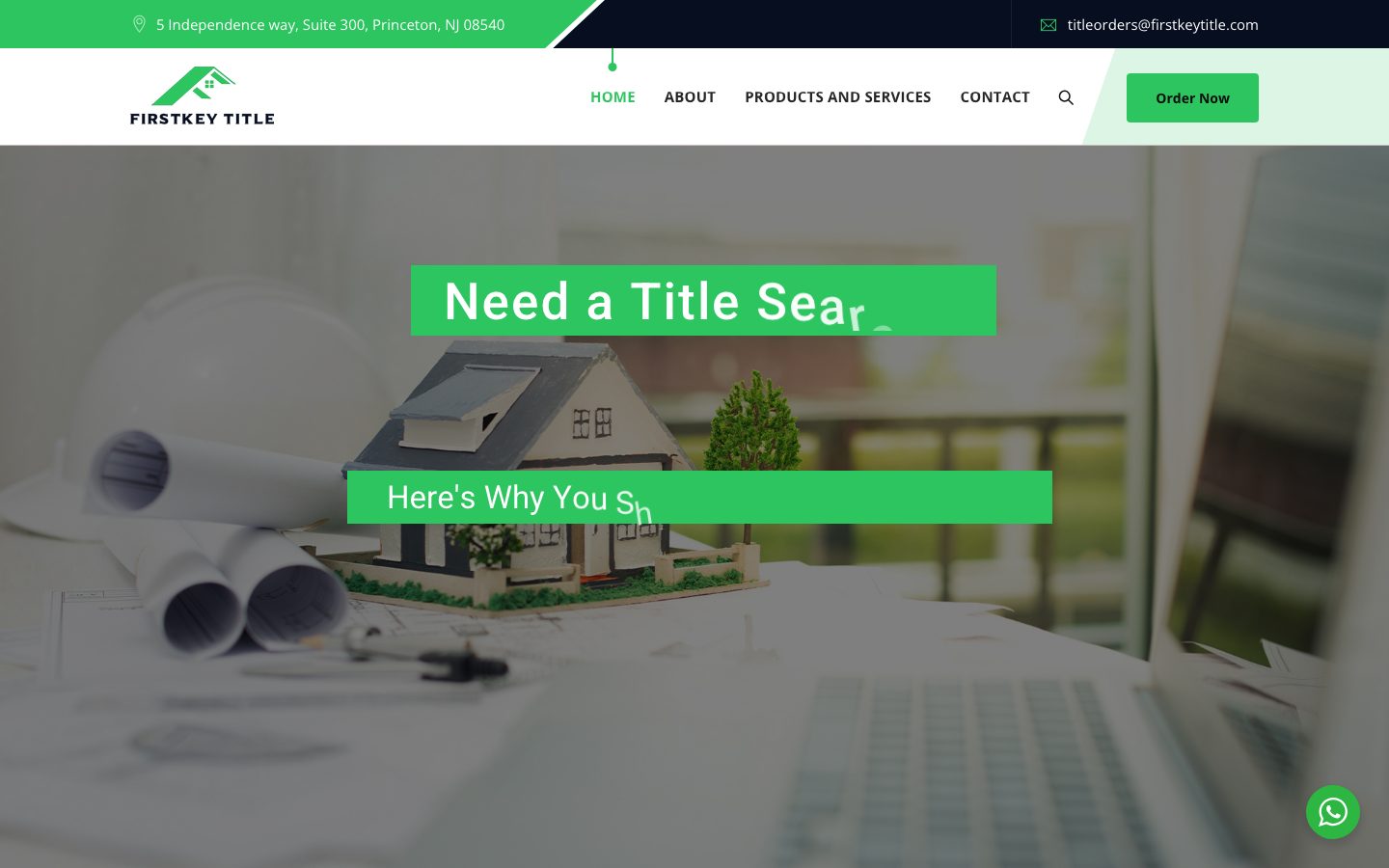 First Key Title website screenshot