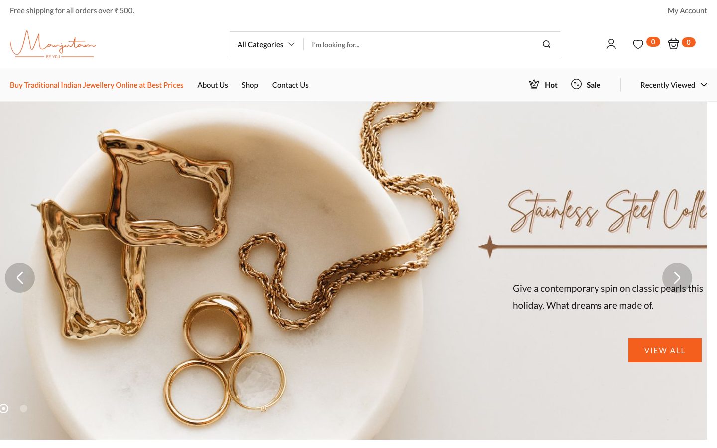 Manjutam website screenshot