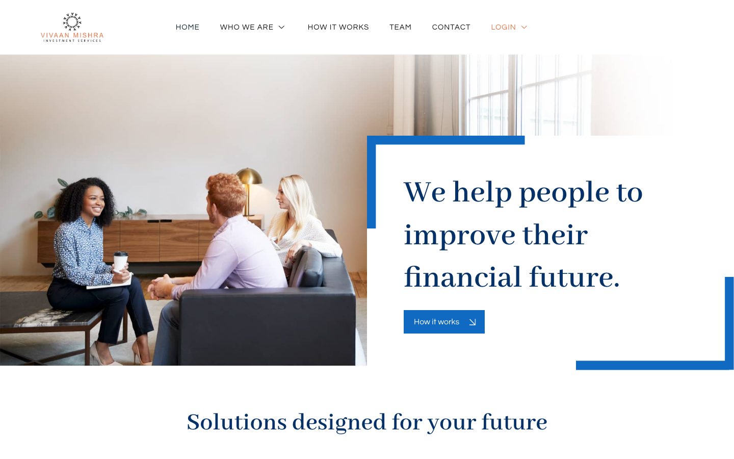 Vivaan Mishra website screenshot